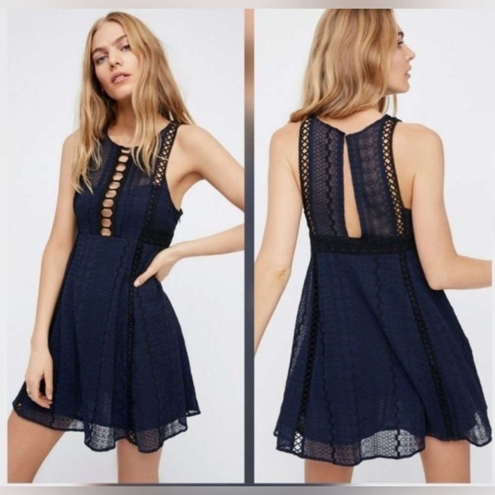 Free people dress wherever you go mini dress size 4 or small